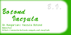 botond vaczula business card